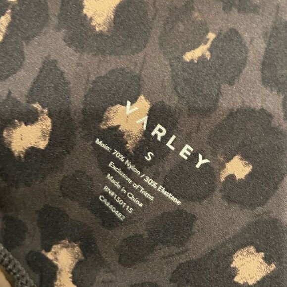 EUC Varley Montero High Waist Cheetah Print Cropped Leggings Sz. S - Picture 8 of 10